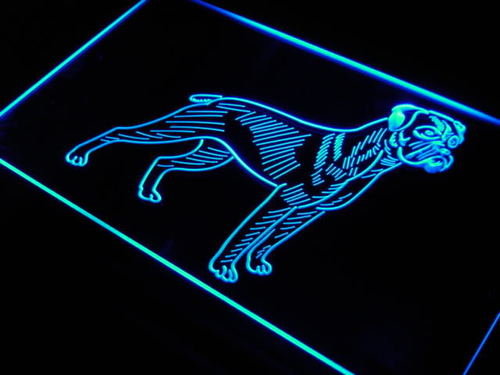 Boxer Dog Pet Shop Gift Neon Light Sign